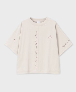 Paul Smith ハンドドローイング刺繍 半袖Tシャツ アイボリー