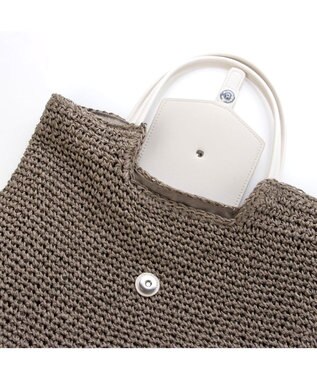 UNBILLION カシュカシュ cachecache / ベルトフラップクロッシェトート カゴバッグ GY