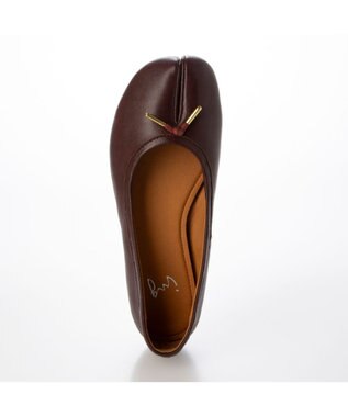 ing <ing>足袋デザインバレエシューズ ワイン