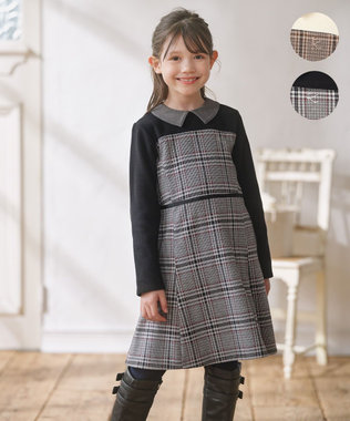 組曲 KIDS 【110-140㎝】レディチェック ワンピース