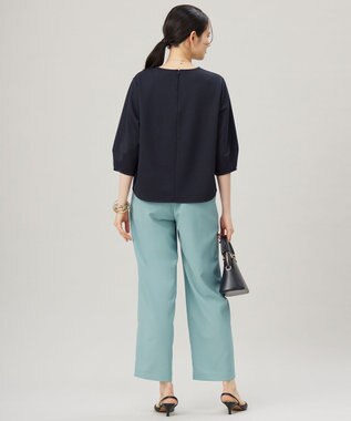 自由区 【セットアップ対応・洗える】ブークレダンボール カットソー ネイビー