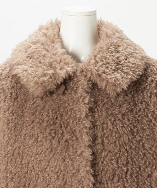 23区 【GOLD LABEL】カーリーニードルファー ブルゾン キャメルベージュ