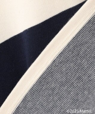 ANY 【Barbie(TM)】ラガーシャツ ネイビーボーダー