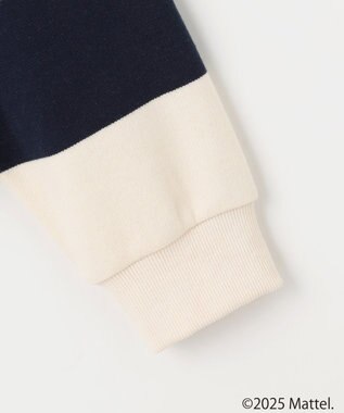 ANY 【Barbie(TM)】ラガーシャツ ネイビーボーダー