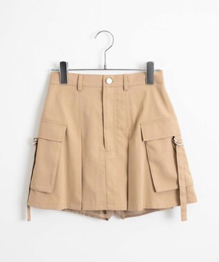 WEGO カーゴチノプリーツスカパン ベージュ