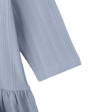 earth music&ecology ダブル衿ペプラムプルオーバー Sax