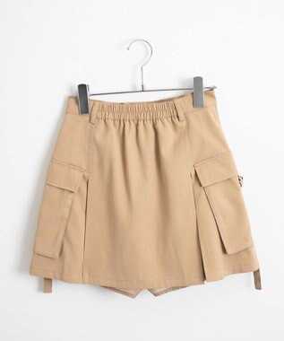 WEGO カーゴチノプリーツスカパン ベージュ