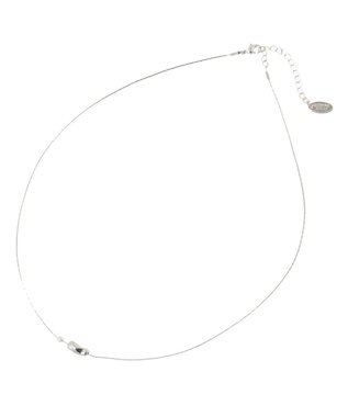 AMERICAN HOLIC メタルパールトップネックレス Silver