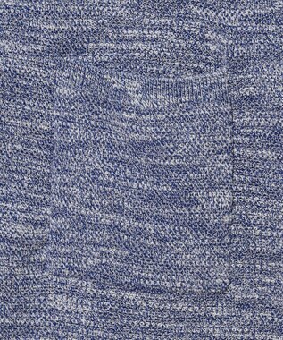 JOSEPH ABBOUD 【イタリア糸使用/軽い/洗える/サスティナブル】スラブギマ ニット シャツ サックスブルー系