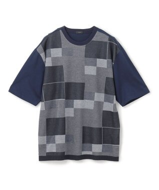 JOSEPH HOMME パネルブロック　カットソー ネイビー系5