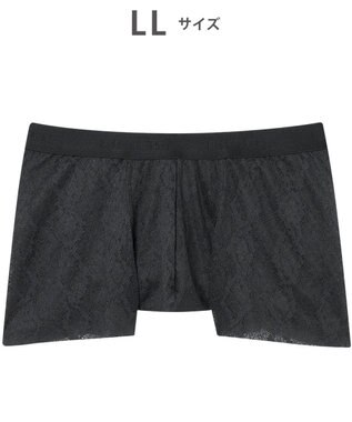 WACOAL MEN ボクサーパンツ【レースボクサー】フロント快適グラマラス 通気性 フリーなカッティング(裾部分) 前閉じ レース 下着 GT3341 /ブロス バイ ワコールメン