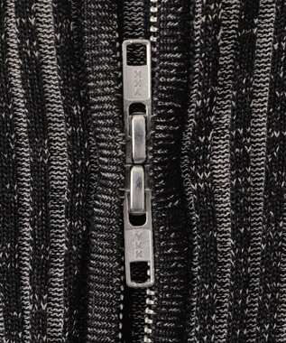 WEGO ダブルジップオフショルニットトップス ブラック