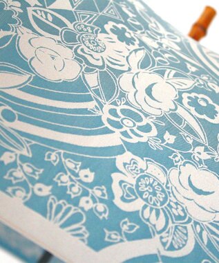 槇田商店 ＜商品閲覧数No.1＞Kirie 更紗 レイクブルー 長傘 レイクブルー