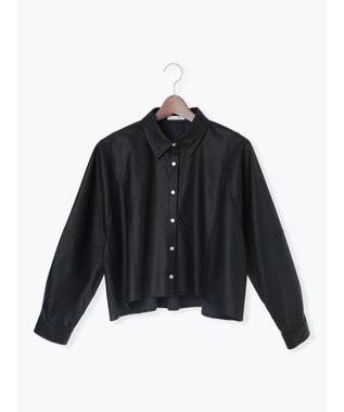 Te chichi ファブリックアソートクロップトシャツ《2025Autumn catalog vol.2 item》 ブラック