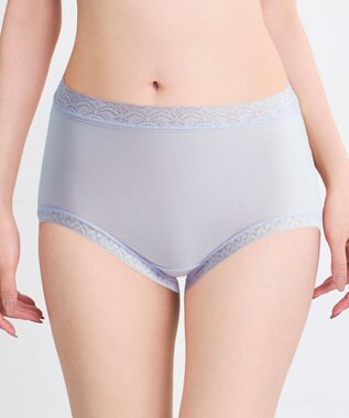 WACOAL 【ディアヒップ】 ショーツ はきこみ丈ふつう 綿混(身生地) ヒップを包みこむフィット感 やさしいはきごこち PPA111 /ワコール ブルー