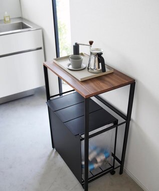 tower 分別ゴミ箱上ラック タワー ブラック ブラック