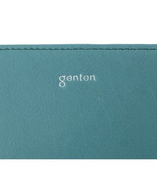 genten ピア L字ファスナー2つ折り財布 ブルーグリーン