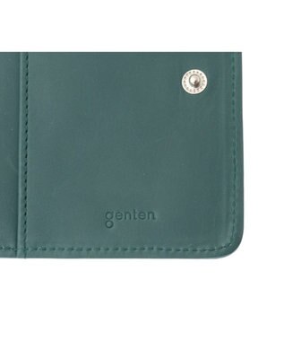 genten ピア L字ファスナー2つ折り財布 ブルーグリーン