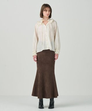 GRACE CONTINENTAL フリルカラーブラウス キナリ