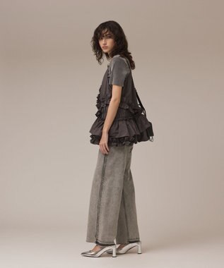 GRACE CONTINENTAL フリルキャミソール グレー