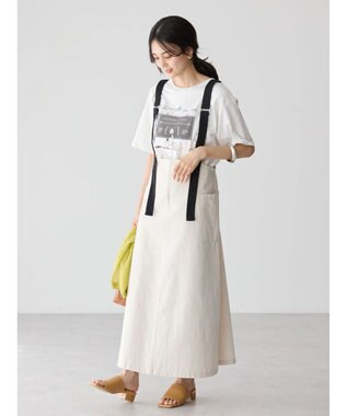 AMERICAN HOLIC Ｗポケットサス付きスカート Ivory