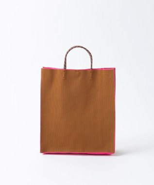 TRICOTE PAPER KNIT BAG LARGE / ペーパーニットバッグ大 87BROWN