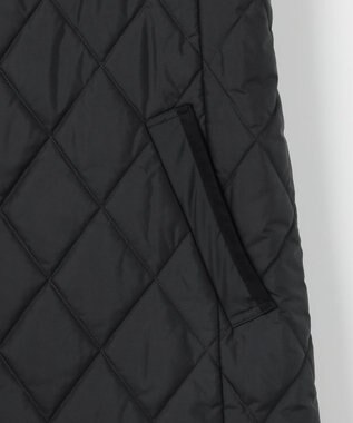 J.PRESS LADIES L 【WEB限定カラーあり】コンパクトタフタキルティング ステンカラー ロング コート ネイビー系