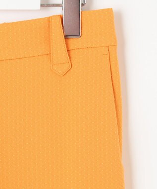 23区GOLF 【WOMEN】【洗える】ドットジャガード テーパードパンツ オレンジ系