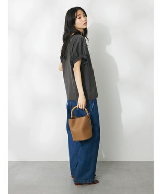 CRAFT STANDARD BOUTIQUE 【ＵＶカット】ギャザースリーブプルオーバー Charcoal Gray