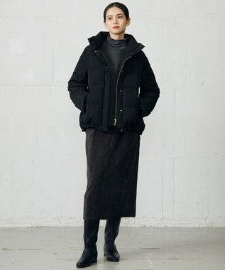 自由区 S 【WEB限定カラーあり・SHIHOさん着用】マイクロタッサーダウン コートⅡ ブラック