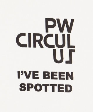 PW CIRCULUS 【MEN】【洗える】ロゴ クルーネック スウェット ホワイト