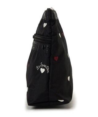 LeSportsac COSMETIC CLUTCH/レッド/ホワイトハートEMB レッド/ホワイトハートEMB