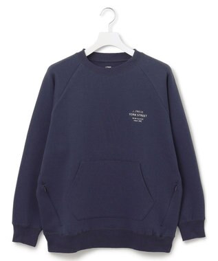 J.PRESS YORK STREET 【UNISEX】クルーネック プルオーバー スウェット ネイビー系