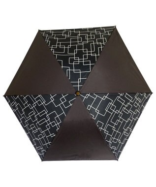 +RING 【遮光/99%以上】【数量限定】レディース向け 晴雨兼用（折）50cm BLK-PTN T949 黒