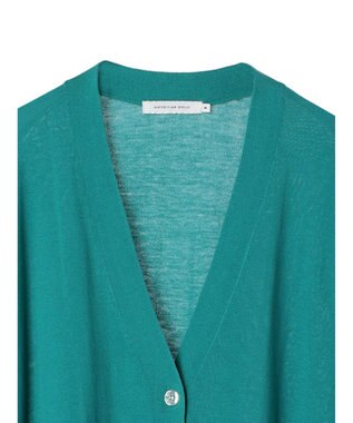 AMERICAN HOLIC 接触冷感Ｖネックニットカーディガン Green