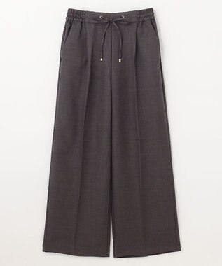ANY 【洗濯機可能/セットアップ対応/ウエストゴム】イージィケア美脚ワイドパンツ グレー