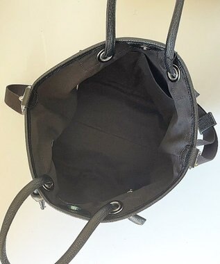 Hekhèr Le Style de Vie 【日本製 / 2WAY】シュリンクレザー ノットハンドバッグ ブラック