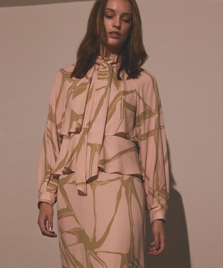 GRACE CONTINENTAL キカラッフルレイヤードワンピース ピンク