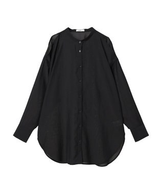 earth music&ecology ショルダースリットシャツ Black