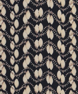 ANY 【洗濯機可/ウエストゴム】ウェーブプリントパンツ ブラウン