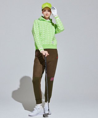 PW CIRCULUS 【イージーケア/軽量】【WOMEN】 MOFUモチーフ ニットフーディ ライトグリーン系