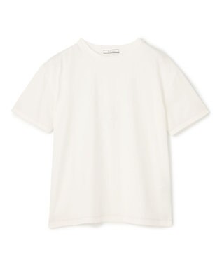 BEIGE， 【洗える】VERONICA / カラーステッチ半袖クルーネックＴシャツ White