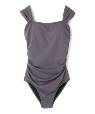 San-ai Resort（三愛水着楽園） 【SALE】インポートファブリック　ワンピース水着 グレー