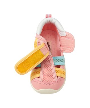 MIKI HOUSE HOT BISCUITS 【13-17cm】ダブルラッセル 水抜けサンダル ピンク