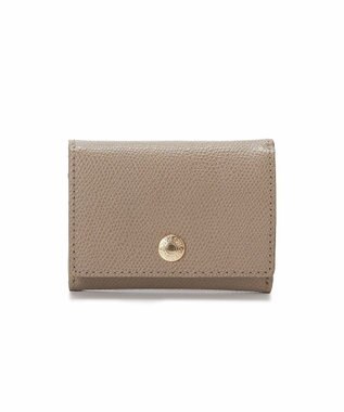 TOPKAPI 【TOPKAPI】角シボ型押し・三つ折りミニ財布 COLORATO コロラート グレー　