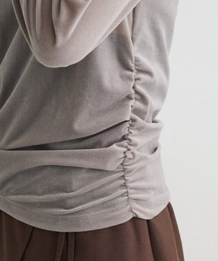 CRAFT STANDARD BOUTIQUE シアーベロアサイドギャザープルオーバー Cream