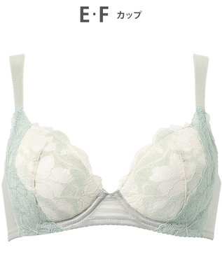 Wing ブラジャー もちっとふんわり触感 自然なまるみのあるバストをメイク やさしいつけごこち 【もちっとふわっとブラ】 KB2368 ウイング／ワコール オリーブ