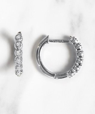 TOCCA 【WEB限定】FRILL DIAMOND PIERCED EARRINGS K10 ダイヤモンド ピアス