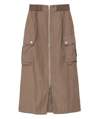 Green Parks ・ＳＵＧＡＲ　ＳＰＯＯＮ　ミリタリーＩラインスカート Brown
