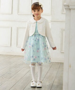 ANY KIDS リボン×ビジューカチューシャ ホワイト